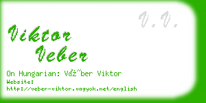 viktor veber business card